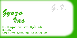 gyozo vas business card